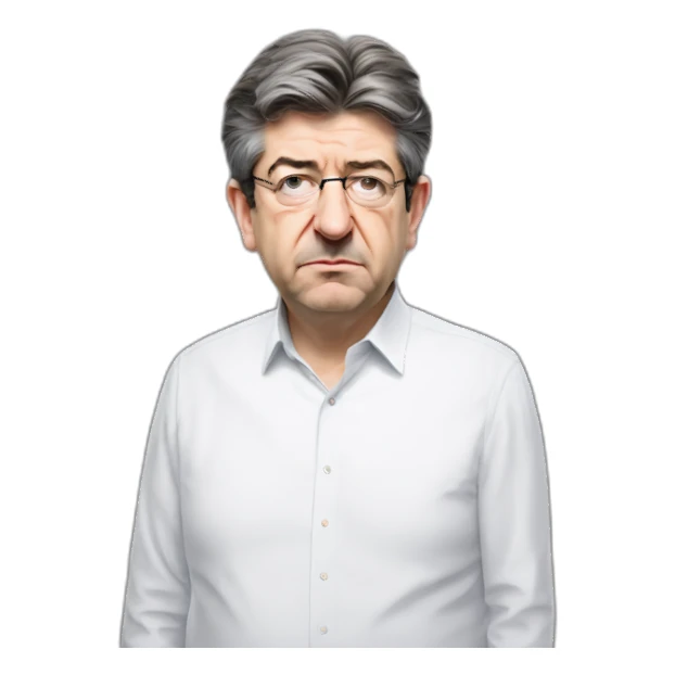 Grumpy Jean-Luc Mélenchon sticker