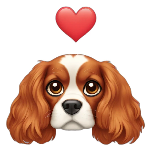 The Cavalier King Charles Spaniel take heart sticker