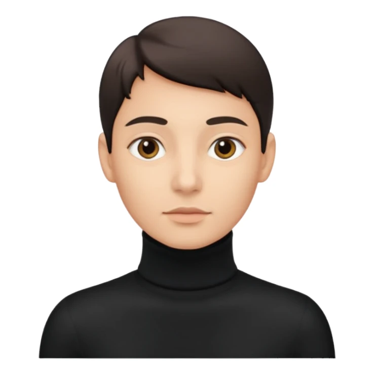 검정 목폴라만 sticker