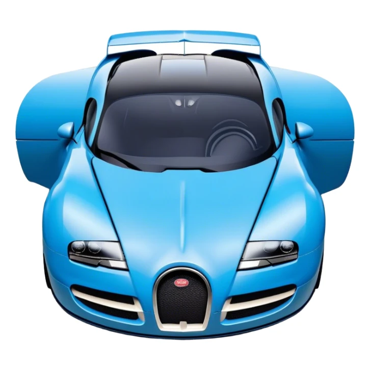 Bugatti Veyron - Bugatti (Model Year: 2020) (Iconic colour: Blue) sticker