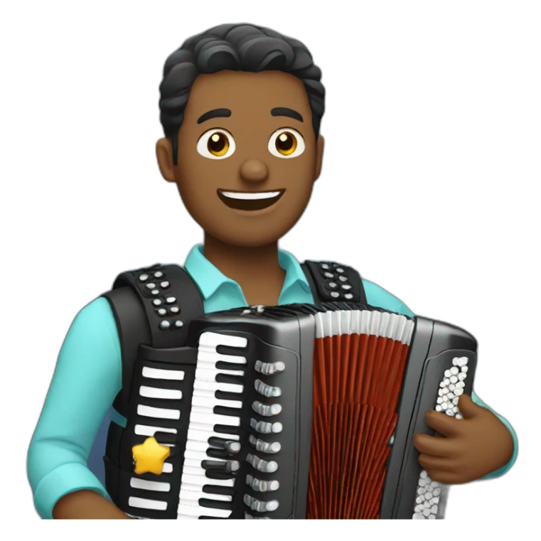 accordion-player sticker
