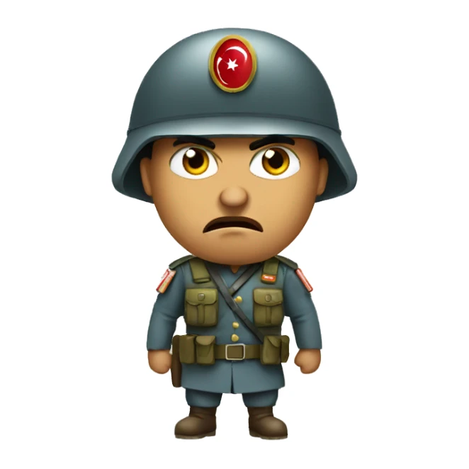 angry Turkish soldier sticker