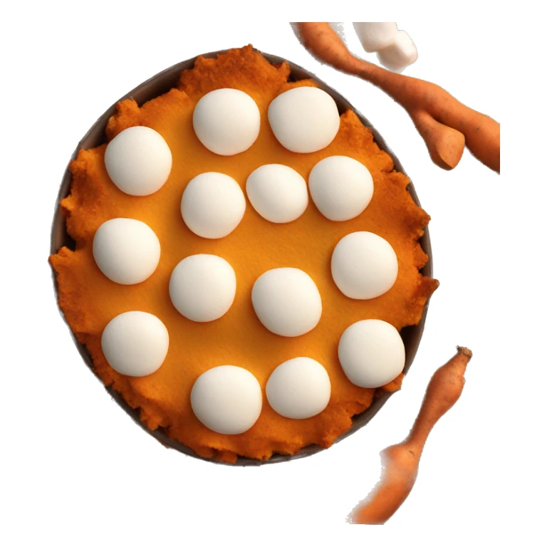 Sweet potato casserole with marshmallows  sticker