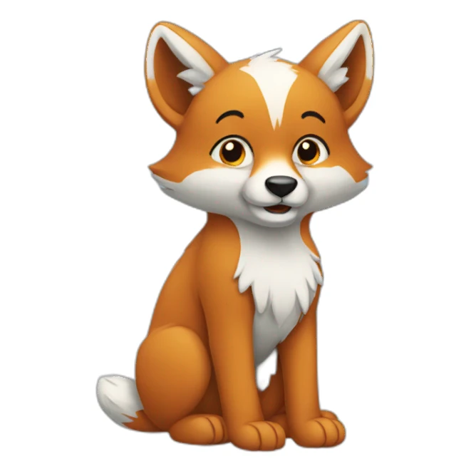 Renard polaire sticker