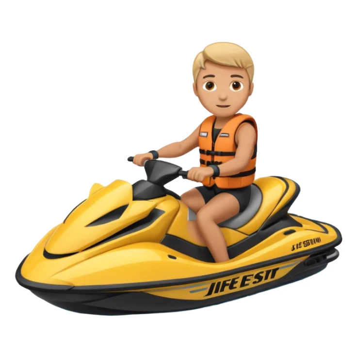 riding a jet skis sticker