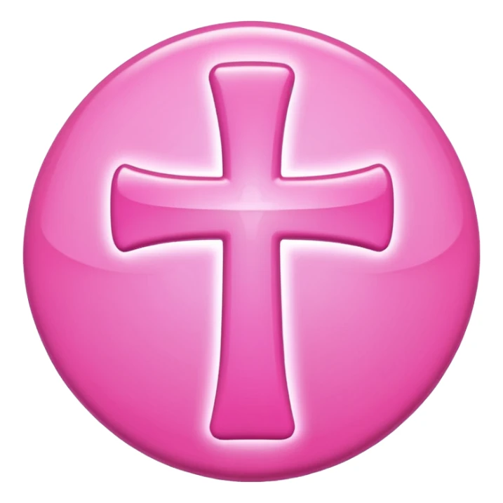 mac os icon pink cross icon sticker