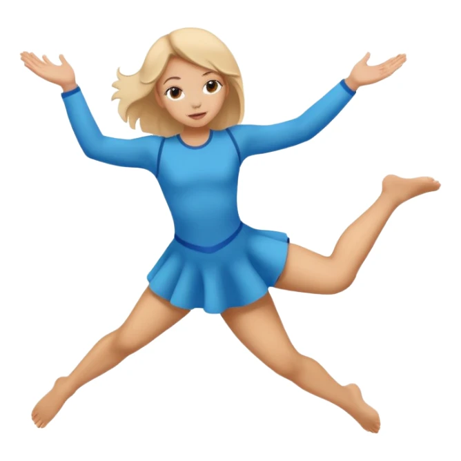 girl doing aerial silhouette  sticker