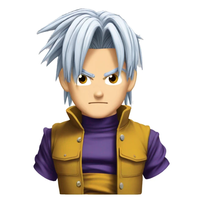 Trunks de dbz con el pulgar arriba sticker
