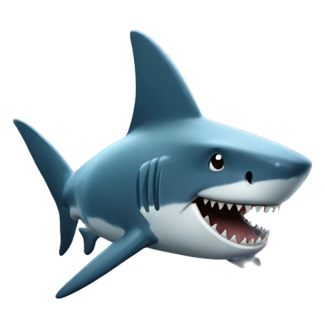 Shark in space  sticker