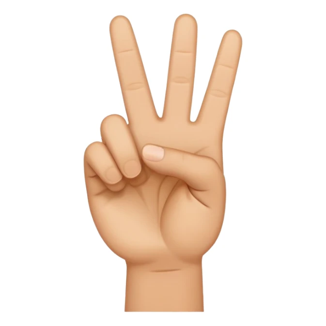 peace hand sign sticker