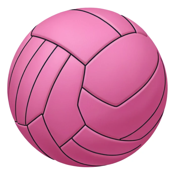 pink volleyball  sticker