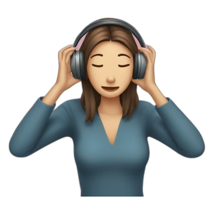 covering ears sticker