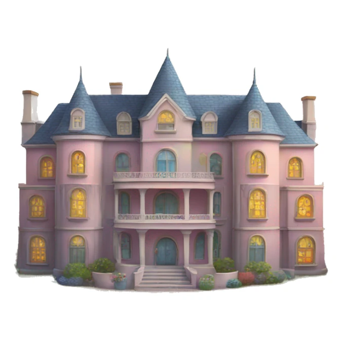 Rainbow mansion sticker