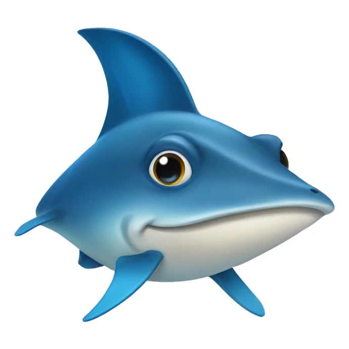 Friendly bludot ray sticker