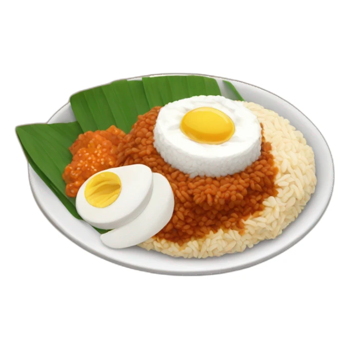 malaysian nasi lemak sticker