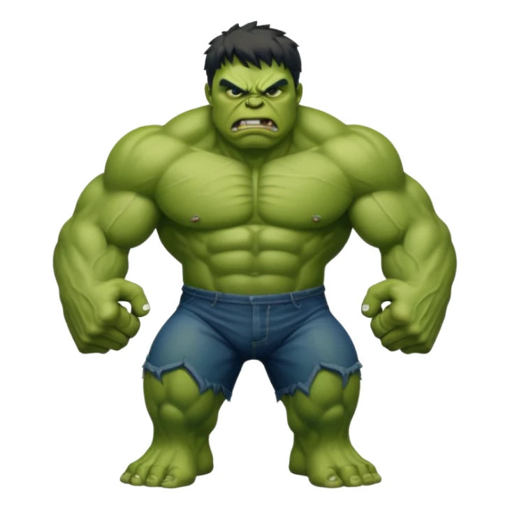 angry hulk sticker
