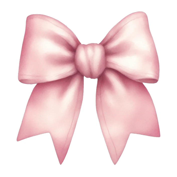 Light Pink water colour bow  sticker