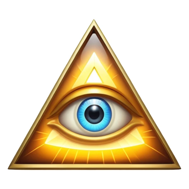 Illuminati triangle eye sticker