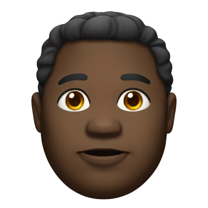 Chubby black man  sticker