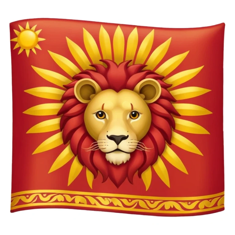 Lion & Sun Flag sticker