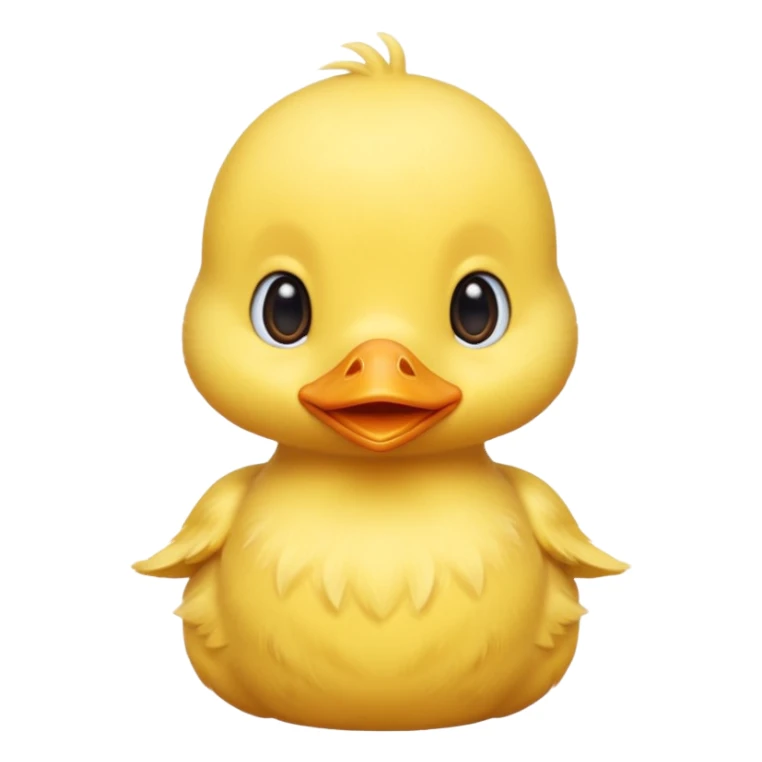 Adorable yellow duckling sticker