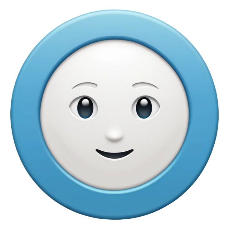 Halka içerisinde ters duran V harfi  sticker