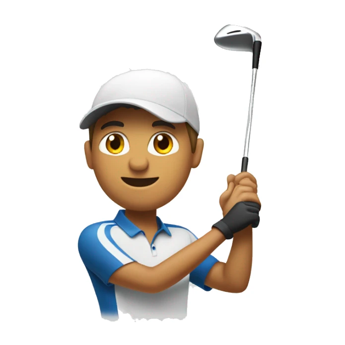 Golfista discapacitado de un brazo  sticker