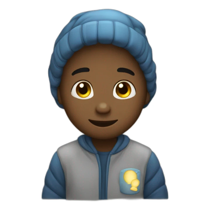 Cute boy saying good night sticker