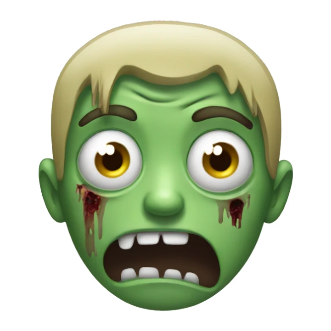 zombie crying sticker