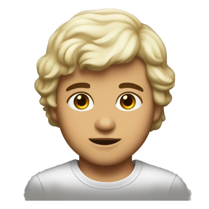 niño delebrando sticker