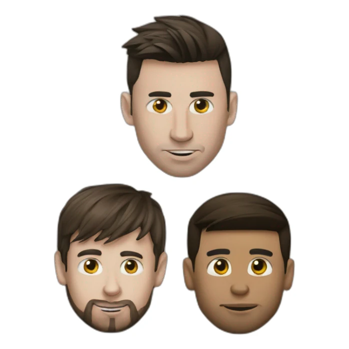 Messi contre Ronaldo sticker