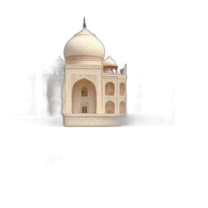 Taj Mahal covered in flowers sticker