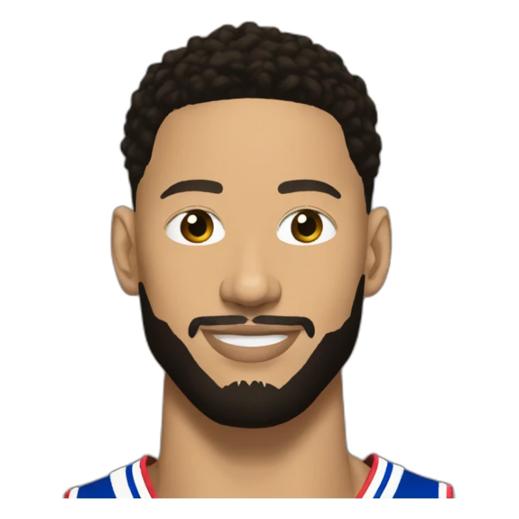 ben simmons with beard sticker