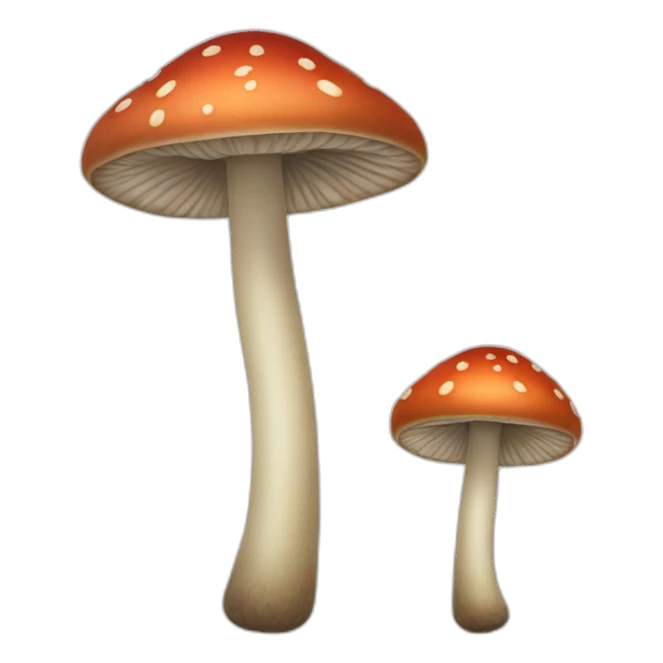 long skinny mushroom sticker