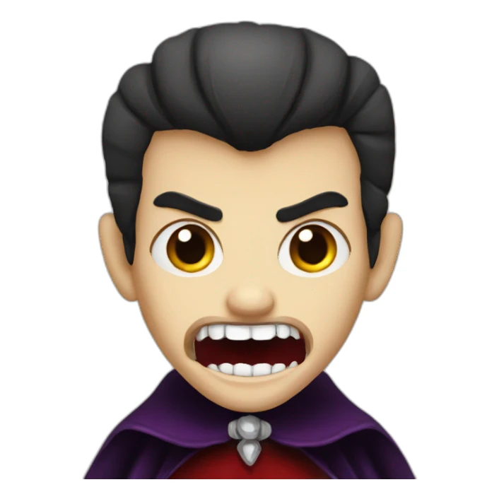 dracula fangs sticker