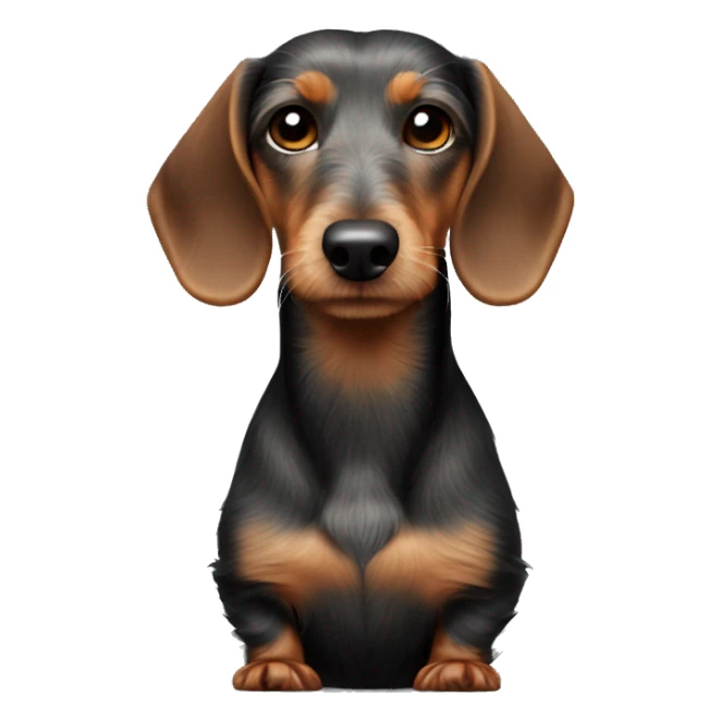 wirehaired dachshund body sticker