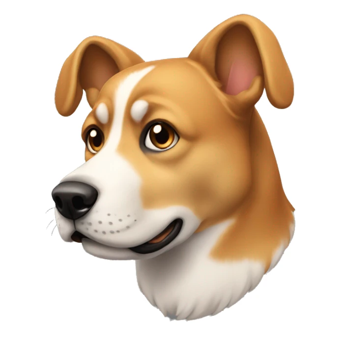 Un perro con audífonos sticker