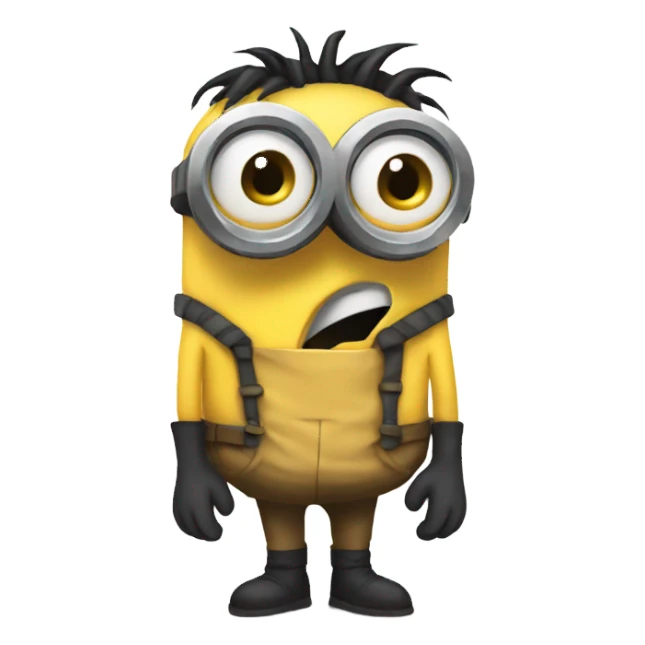 shivering cold minion sticker