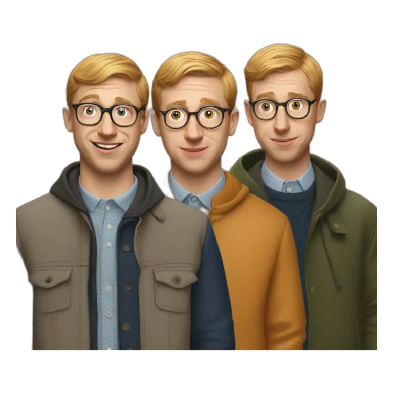 Joe Pera and three and seven  sticker