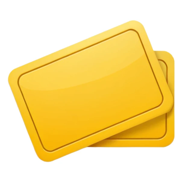 yellow ticket card sticker