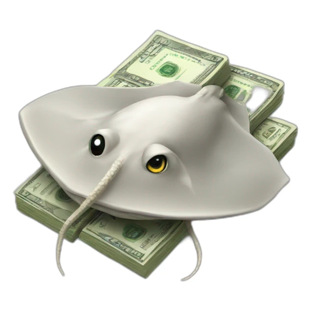 Stingray with money sticker
