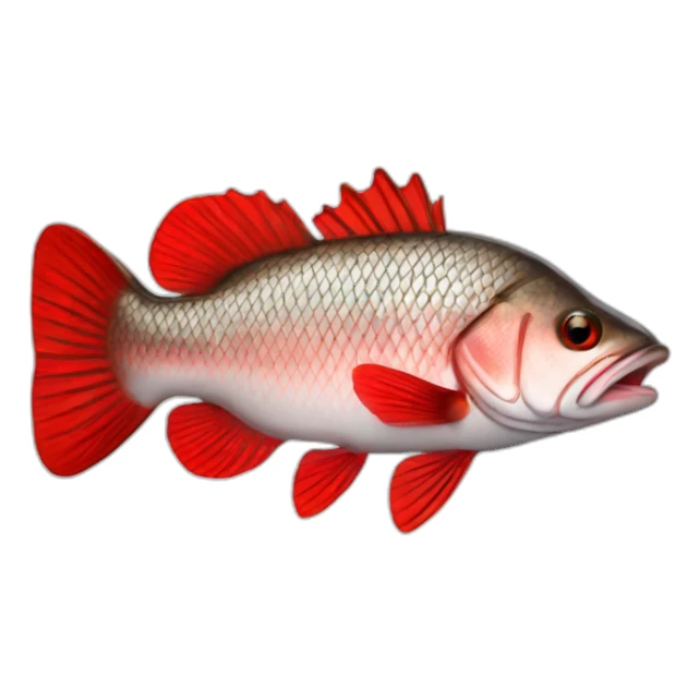 Red Bass sticker