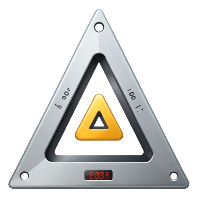  triangle measurement scale sticker