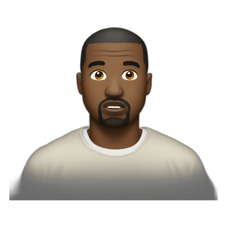 kanye west face sticker