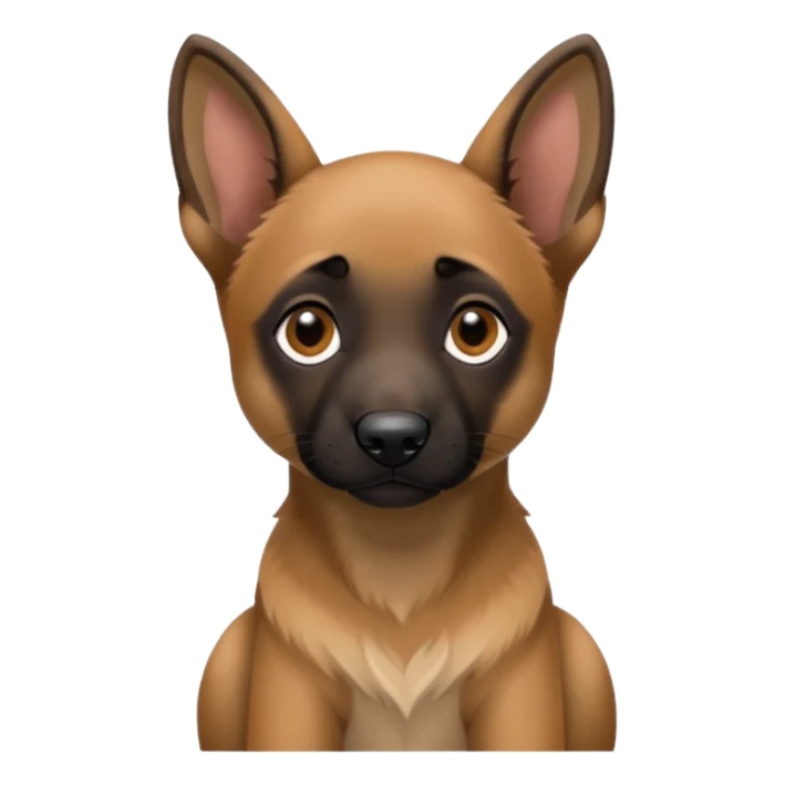 Belgian malinoise puppy sticker