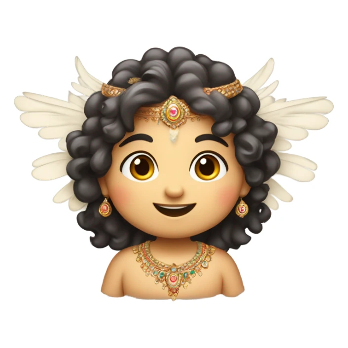 Cute Indian cherub  sticker
