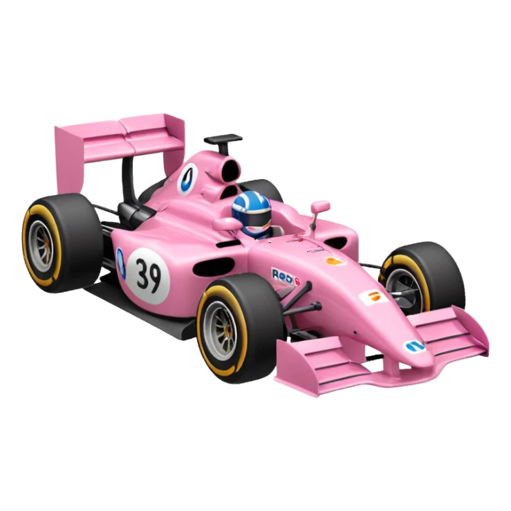 Coche de f1 rosa 🏎️ sticker