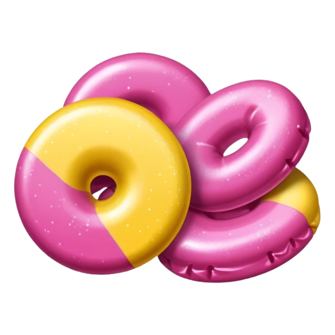 glitter pink and yellow candy sticker