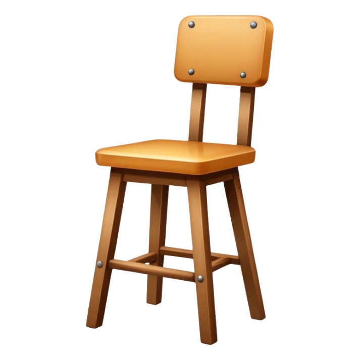 Wooden Chair stool  sticker
