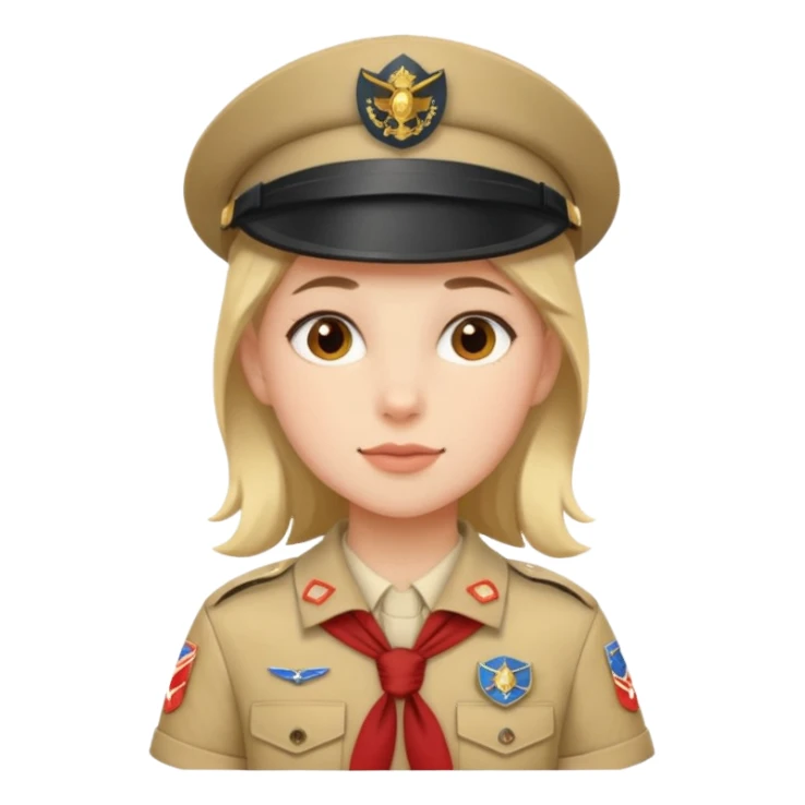 scout girl very unique  sticker